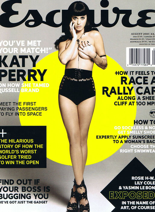 Katy Perry på omslaget till Esquire. Katy Perry på omslaget till Esquire.